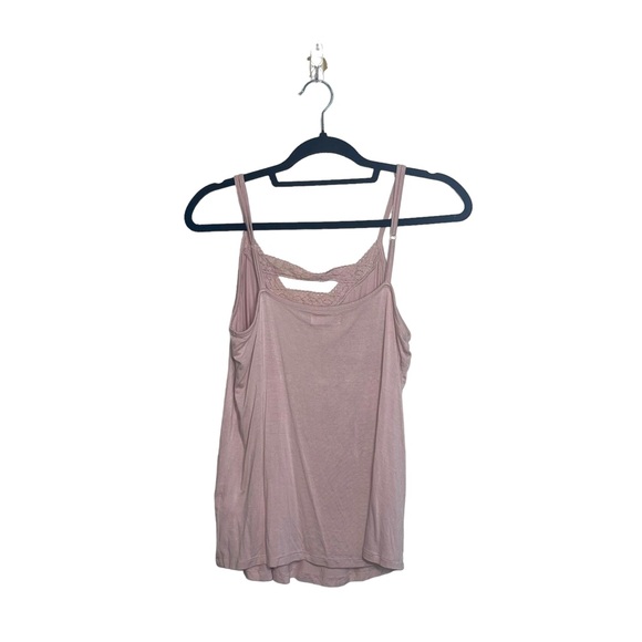Maurices 24/7 Blush Pink Lace Strappy Front Tank Top Small Women’s - Picture 5 of 11